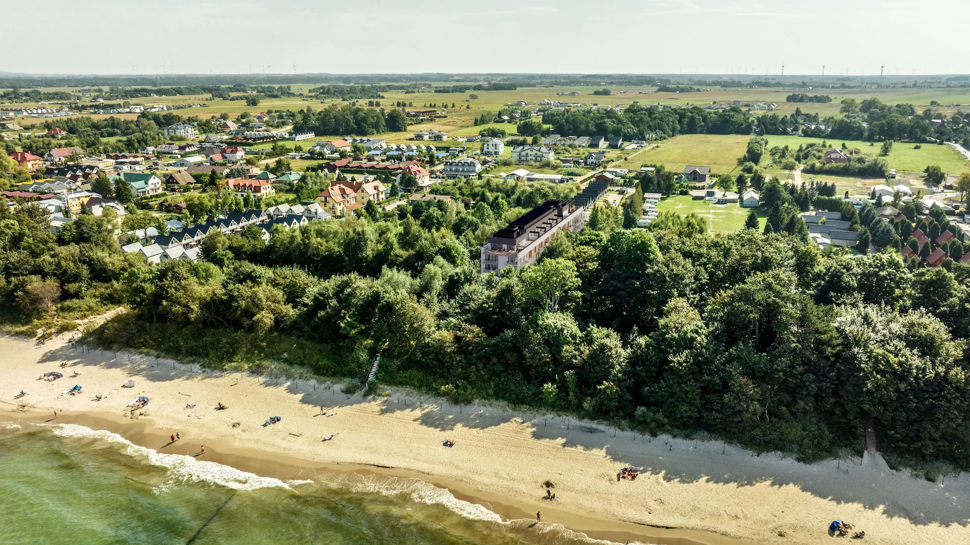 40 metrów do plaży